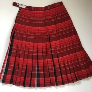 Pendleton Turnabout Pleat Plaid Skirt Reversible